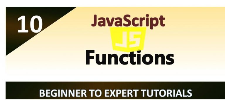 JavaScript - Functions - JavaScript Tutorial